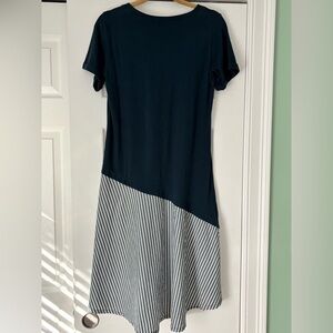 Anthropologie. DAILY PRACTICE FINAL LAP SHORT-SLEEVE TWOFER MIDI DRESS
